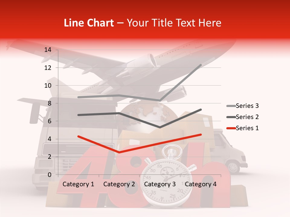 Van Cardboard Merchandise PowerPoint Template
