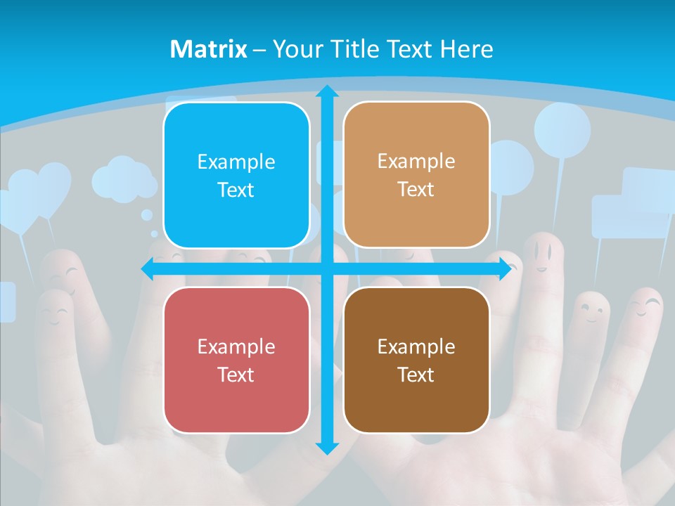 Joy Happiness Finger PowerPoint Template