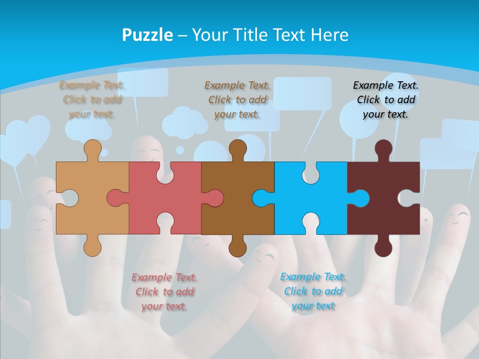 Joy Happiness Finger PowerPoint Template