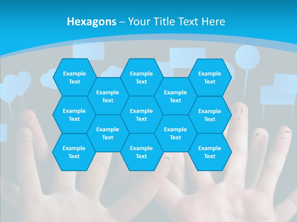 Joy Happiness Finger PowerPoint Template