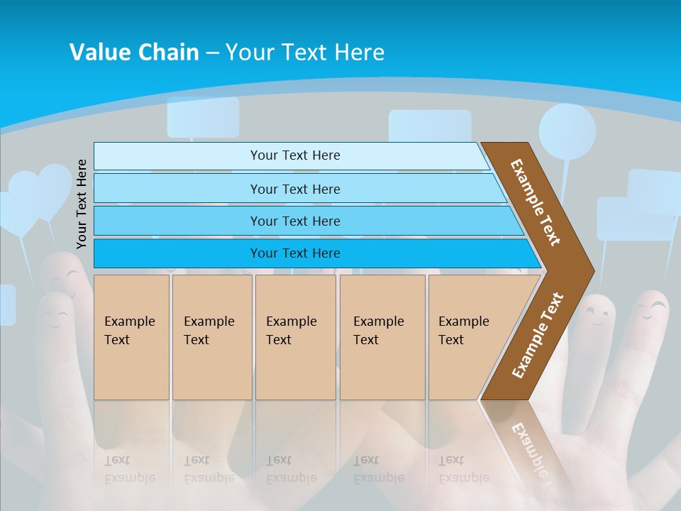 Joy Happiness Finger PowerPoint Template