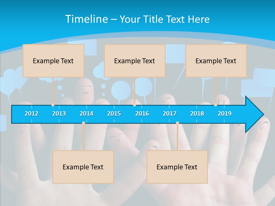 Joy Happiness Finger PowerPoint Template