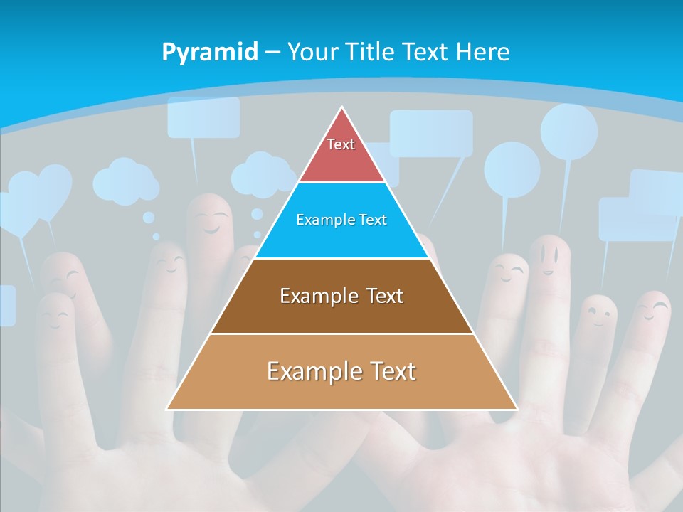 Joy Happiness Finger PowerPoint Template