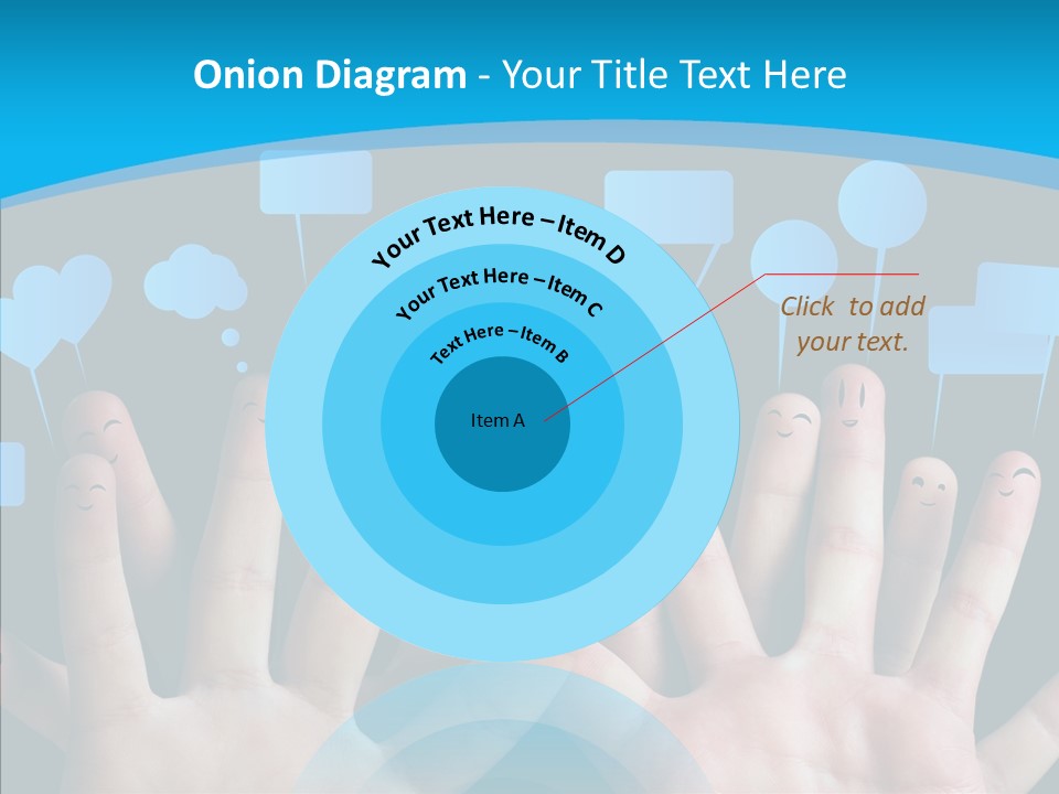 Joy Happiness Finger PowerPoint Template
