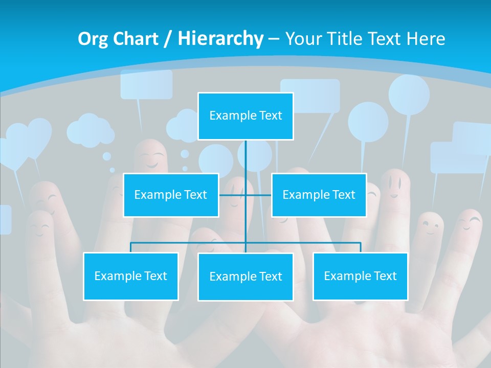 Joy Happiness Finger PowerPoint Template