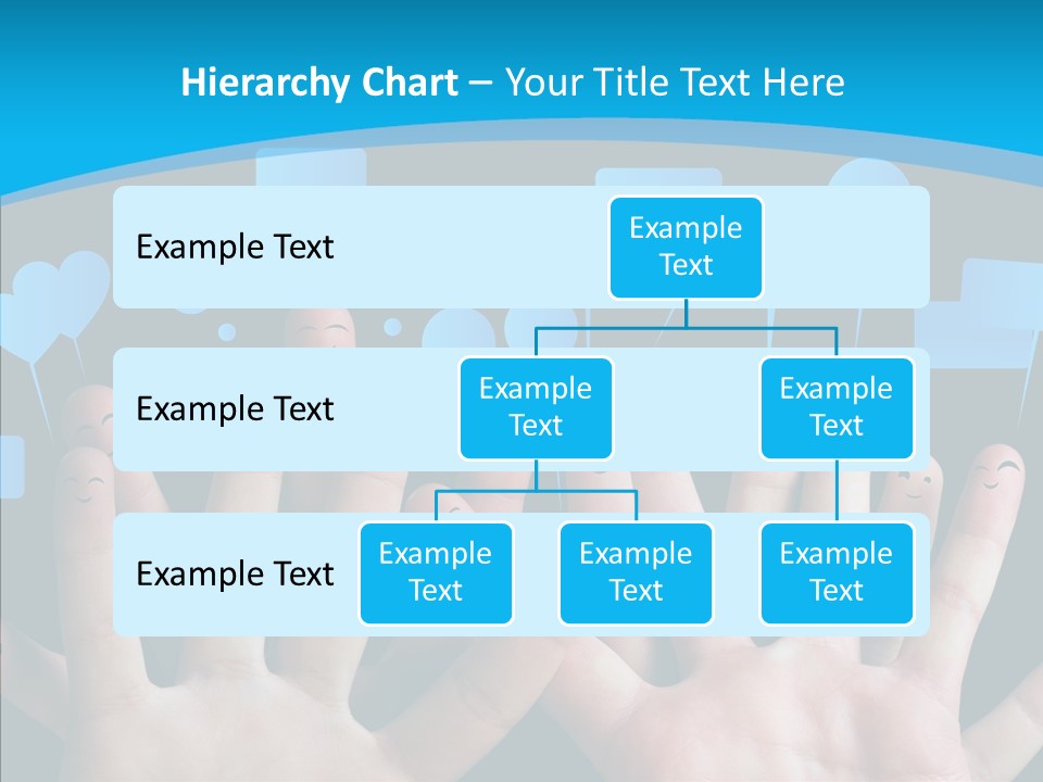 Joy Happiness Finger PowerPoint Template