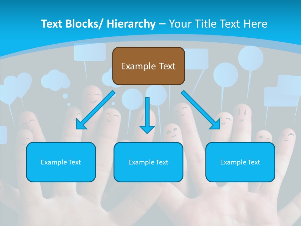 Joy Happiness Finger PowerPoint Template