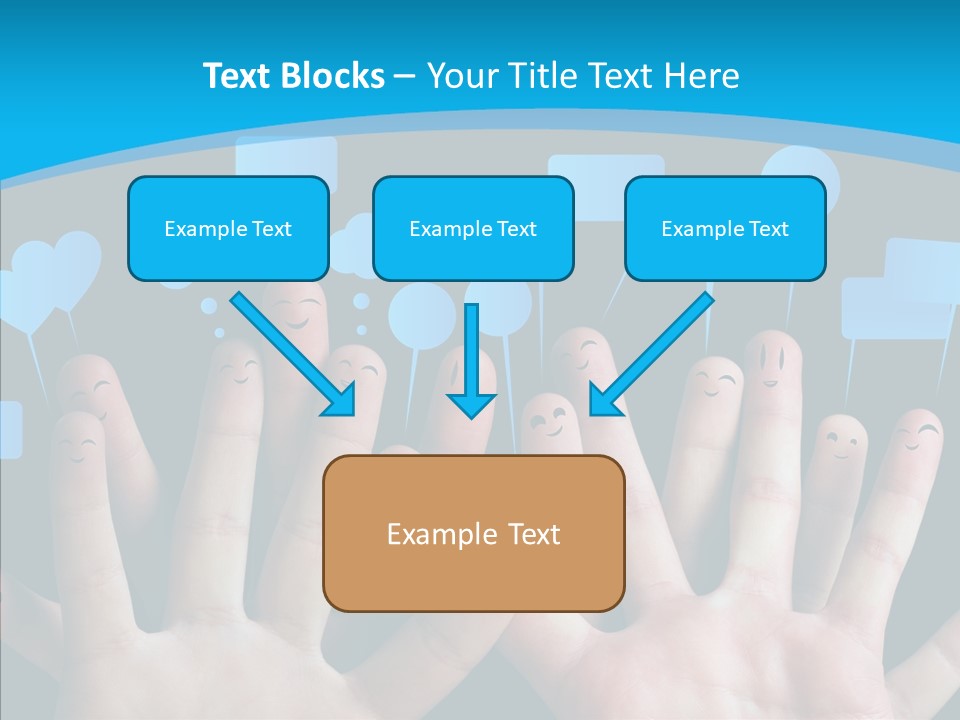 Joy Happiness Finger PowerPoint Template