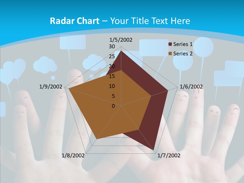 Joy Happiness Finger PowerPoint Template