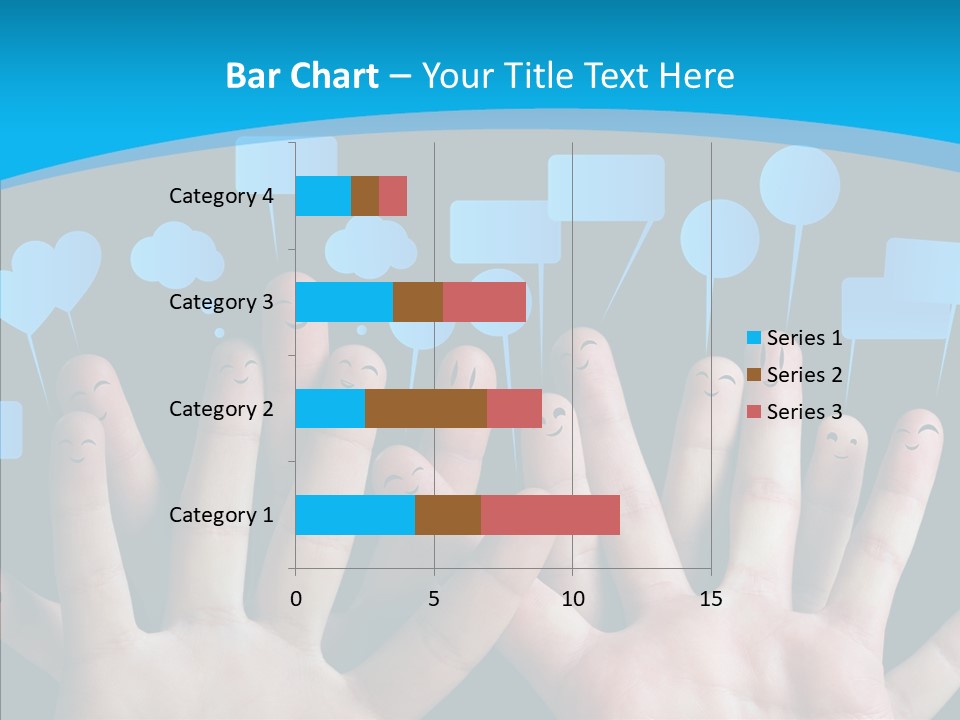 Joy Happiness Finger PowerPoint Template