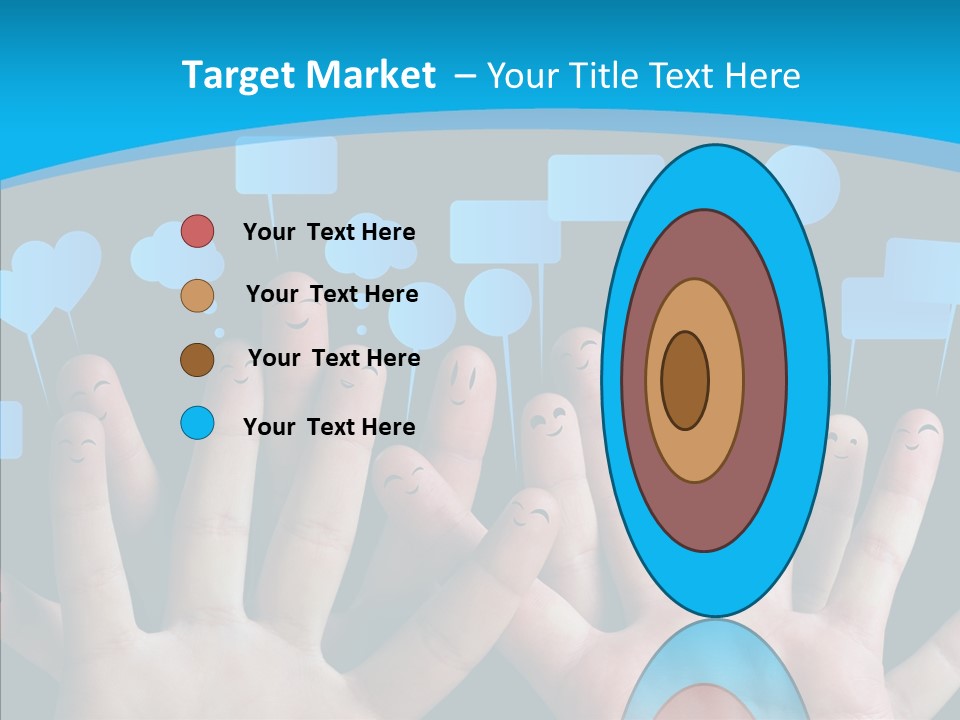 Joy Happiness Finger PowerPoint Template