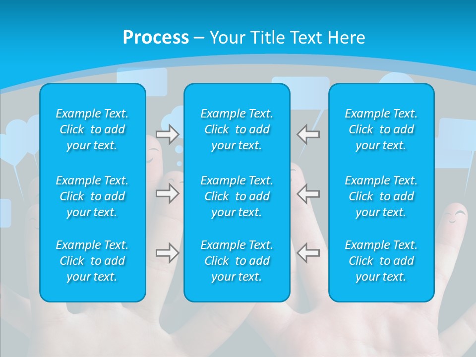 Joy Happiness Finger PowerPoint Template