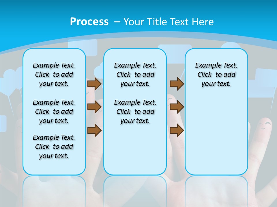 Joy Happiness Finger PowerPoint Template