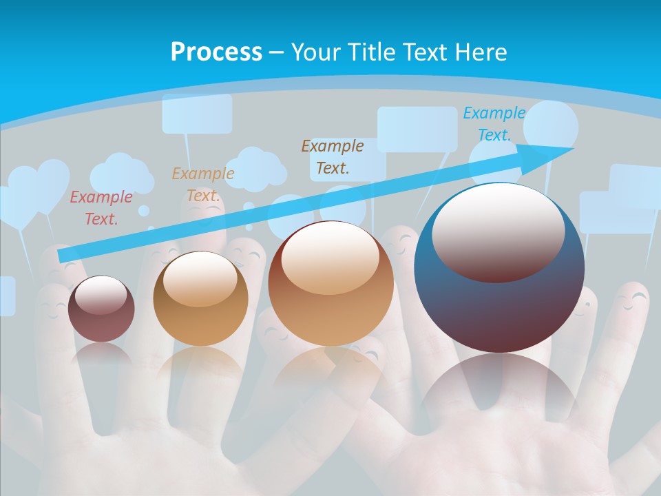 Joy Happiness Finger PowerPoint Template