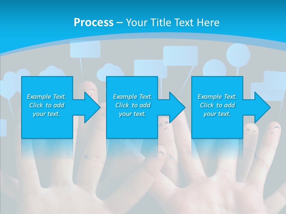 Joy Happiness Finger PowerPoint Template