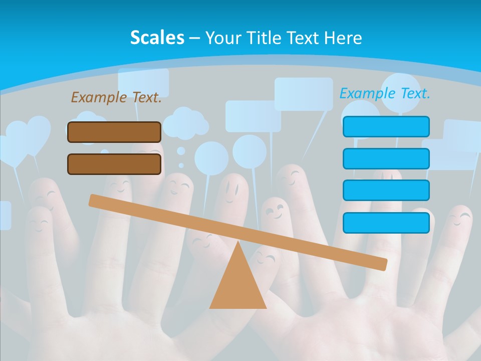 Joy Happiness Finger PowerPoint Template