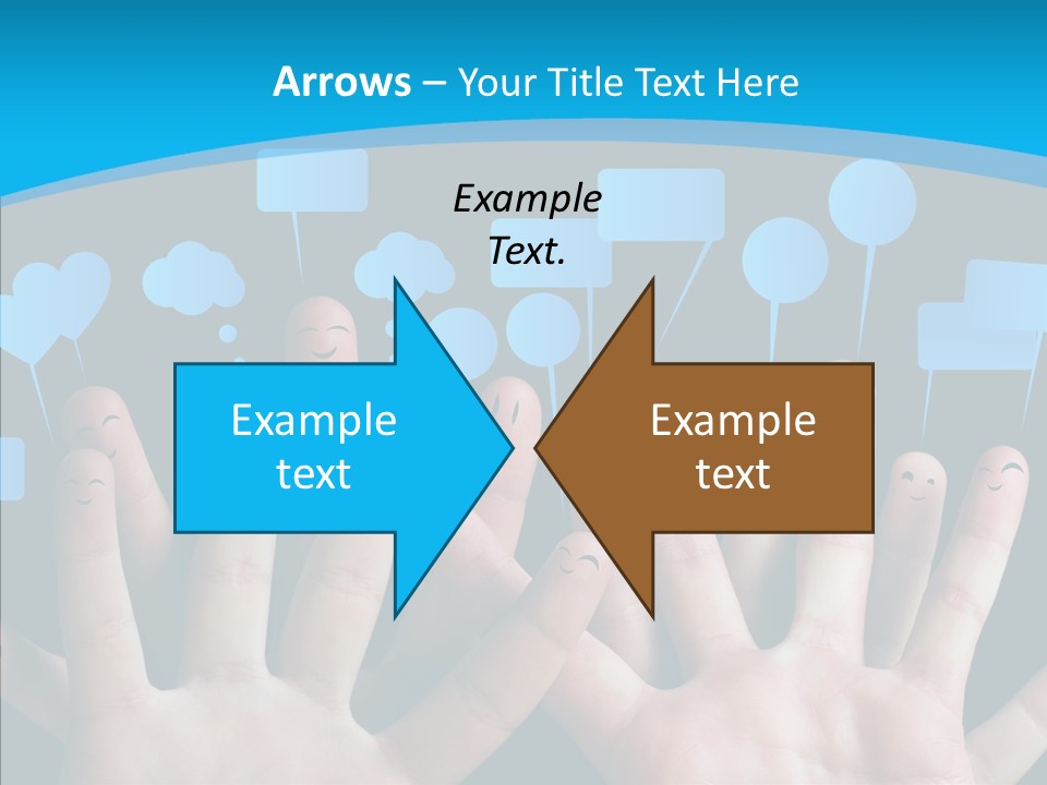 Joy Happiness Finger PowerPoint Template