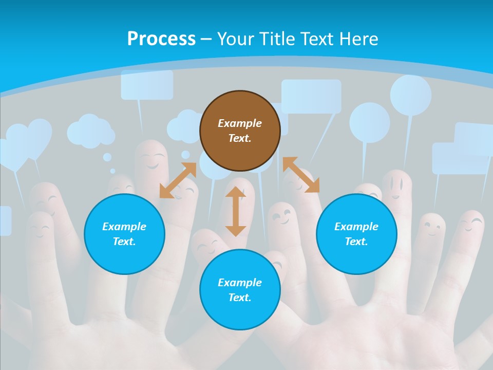 Joy Happiness Finger PowerPoint Template