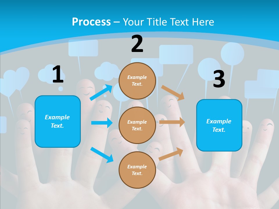 Joy Happiness Finger PowerPoint Template