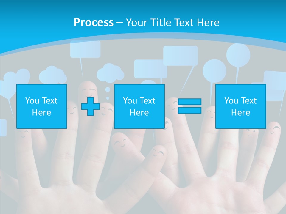 Joy Happiness Finger PowerPoint Template