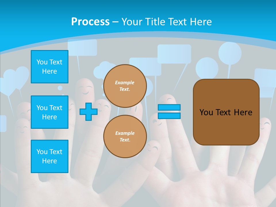 Joy Happiness Finger PowerPoint Template