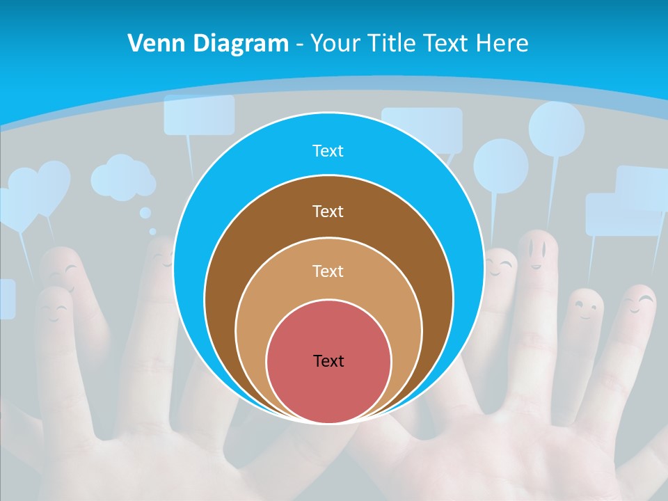 Joy Happiness Finger PowerPoint Template