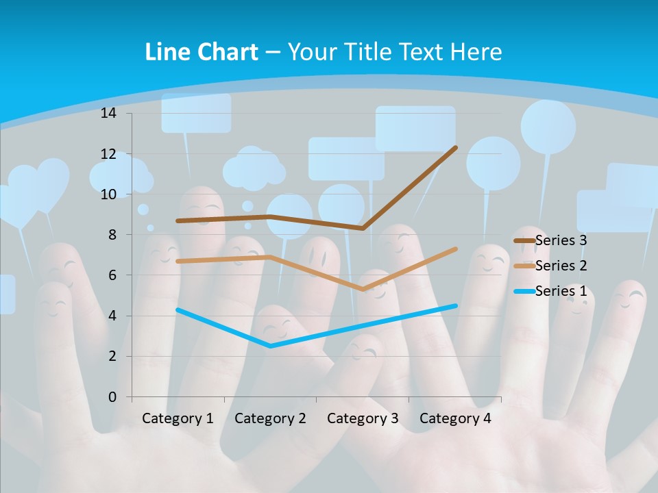 Joy Happiness Finger PowerPoint Template