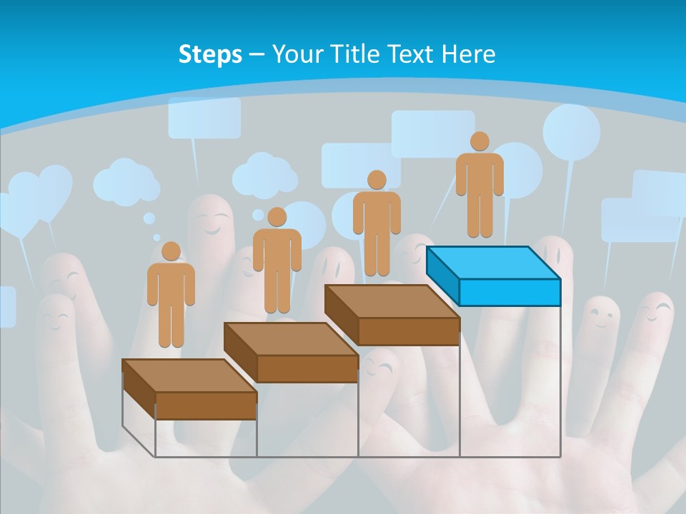 Joy Happiness Finger PowerPoint Template