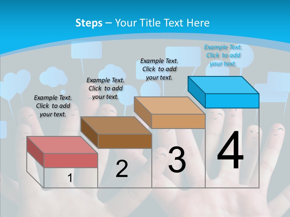 Joy Happiness Finger PowerPoint Template
