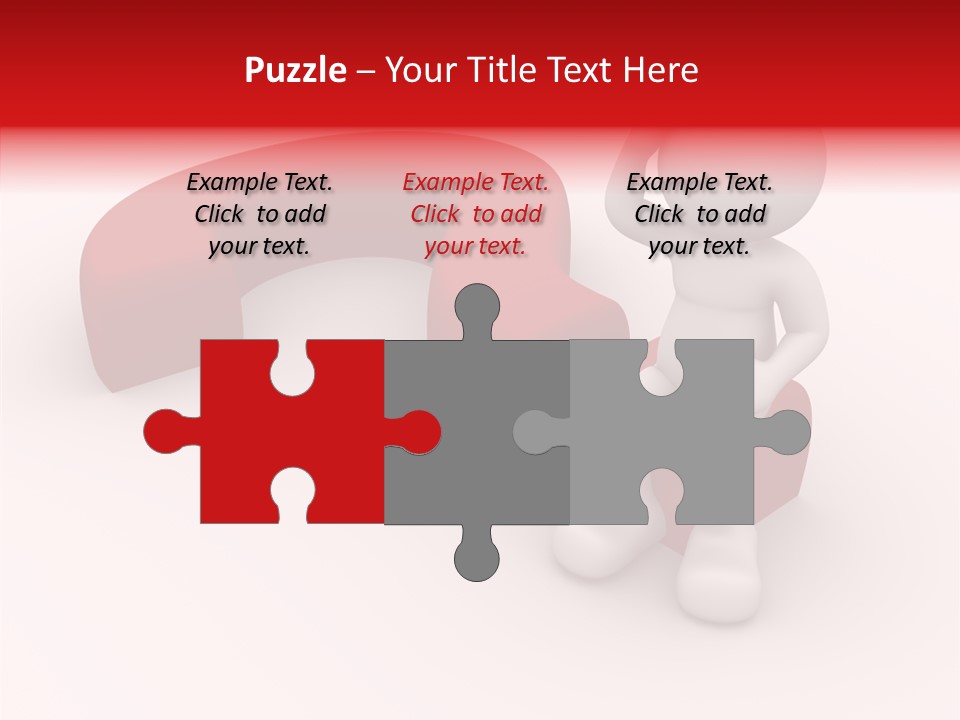 Doubt Character Assistance PowerPoint Template