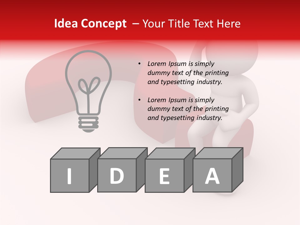 Doubt Character Assistance PowerPoint Template