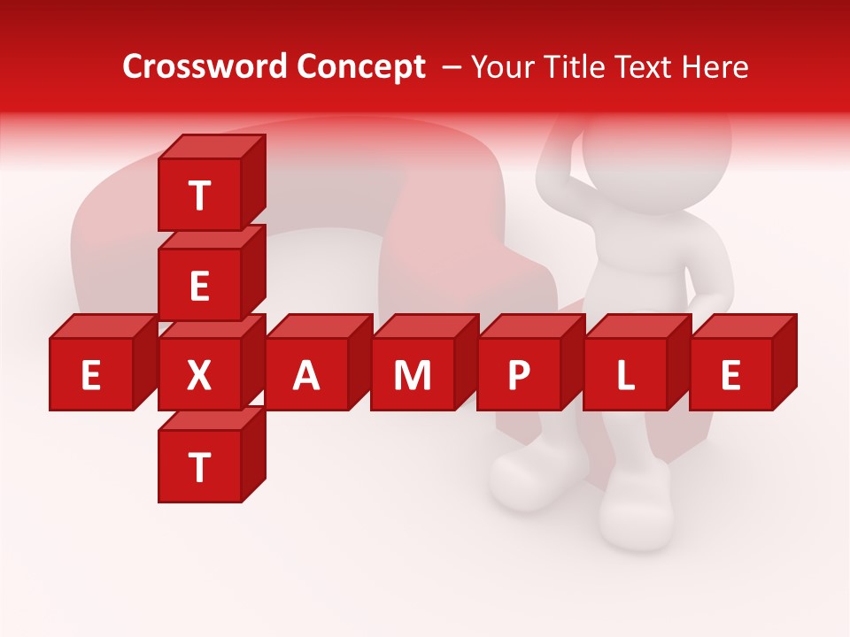 Doubt Character Assistance PowerPoint Template