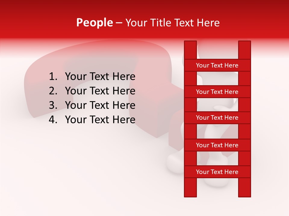 Doubt Character Assistance PowerPoint Template