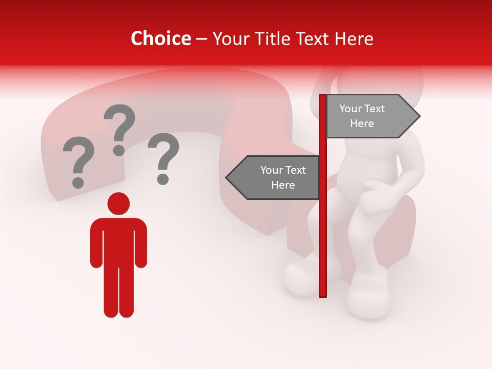 Doubt Character Assistance PowerPoint Template