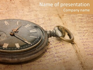 Time Touching Retro PowerPoint Template