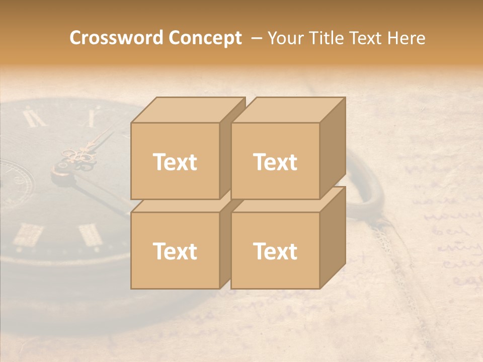 Time Touching Retro PowerPoint Template