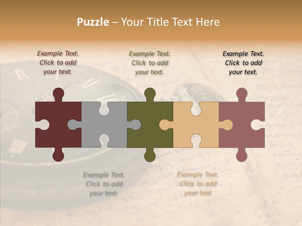 Time Touching Retro PowerPoint Template