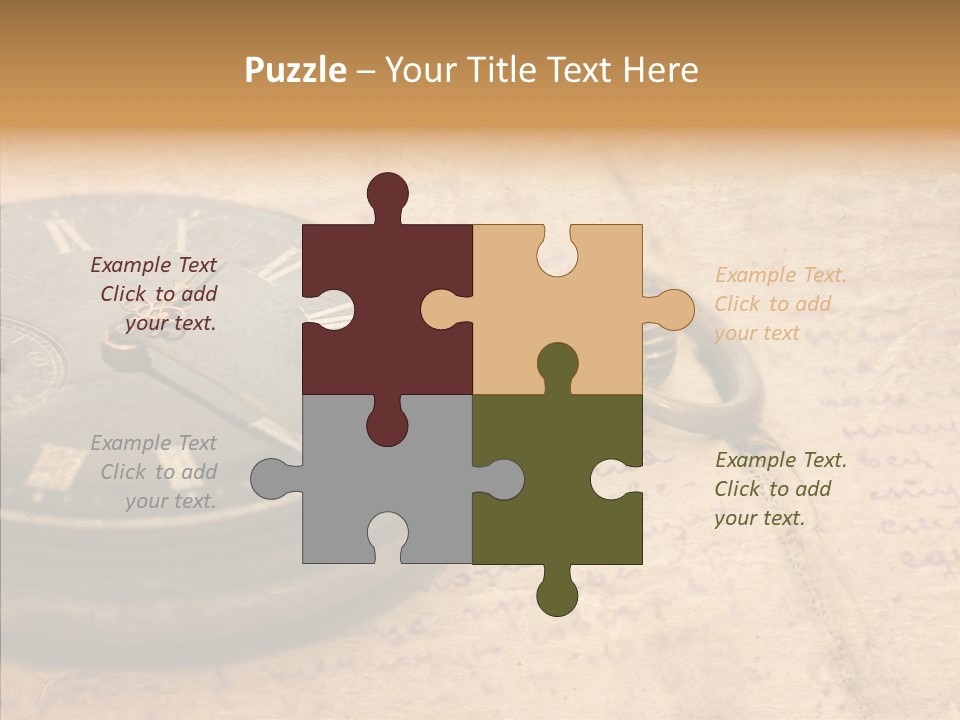 Time Touching Retro PowerPoint Template