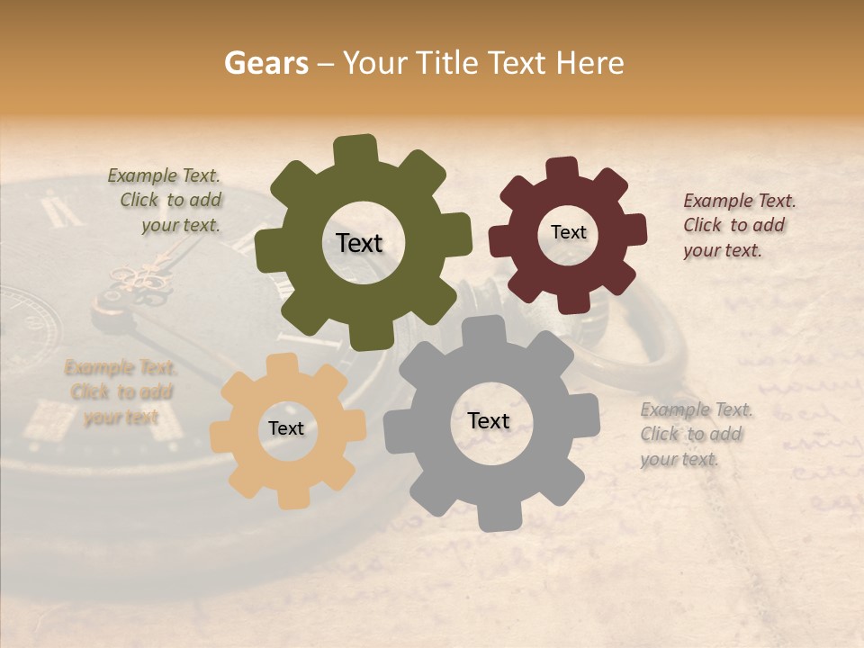 Time Touching Retro PowerPoint Template