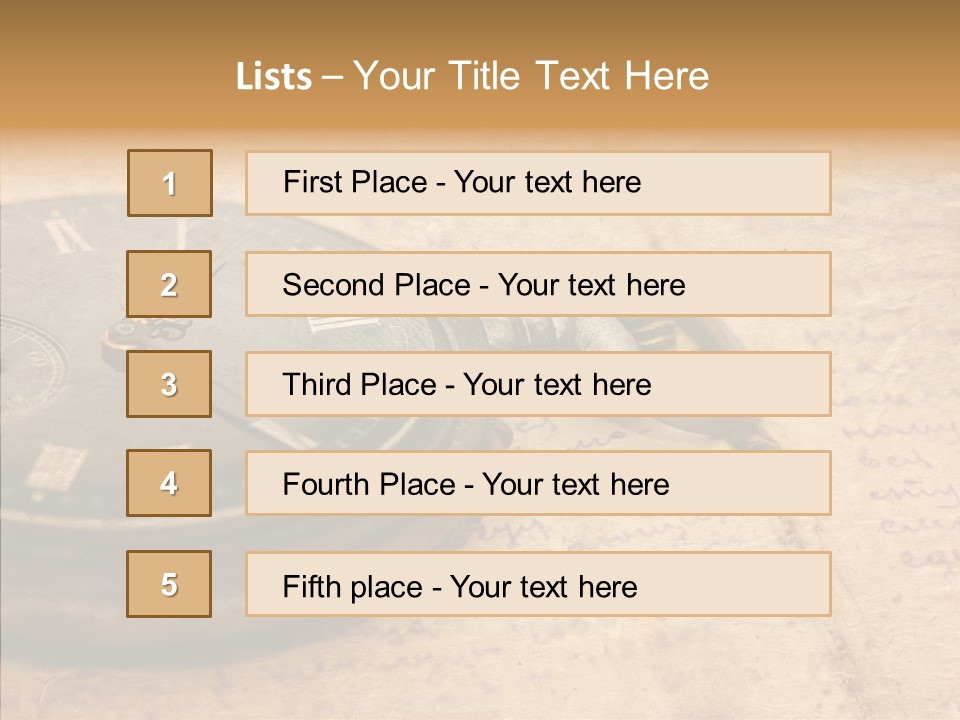Time Touching Retro PowerPoint Template