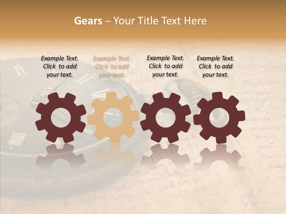 Time Touching Retro PowerPoint Template