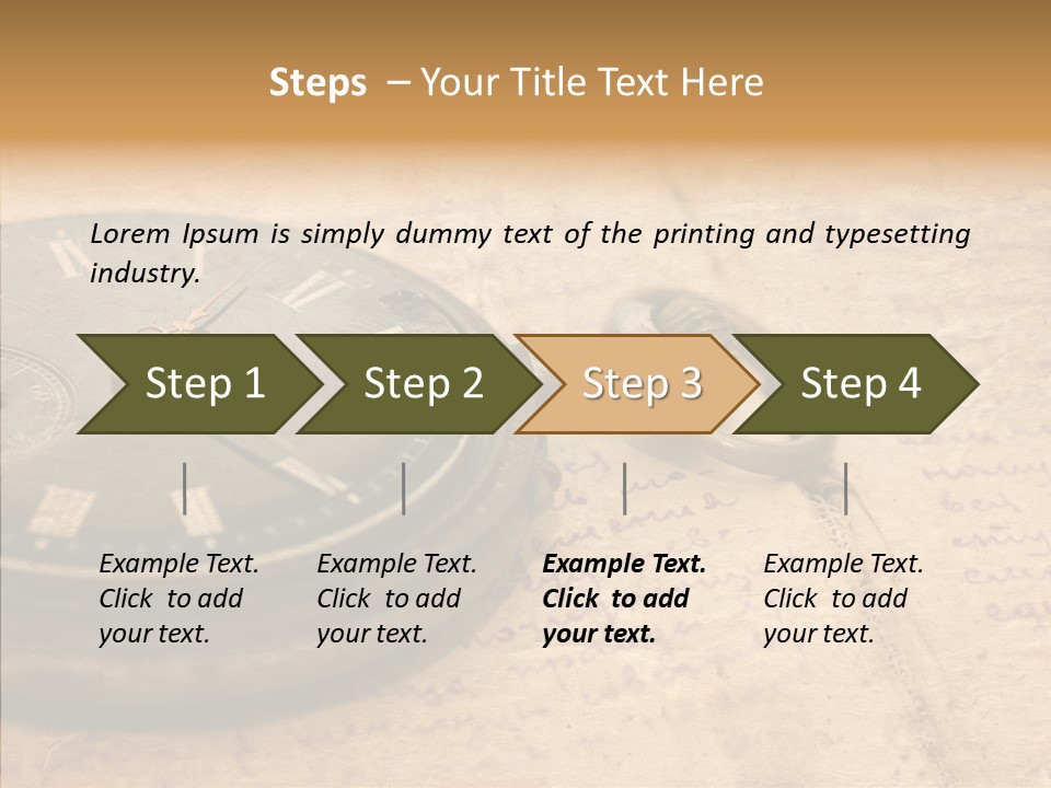 Time Touching Retro PowerPoint Template