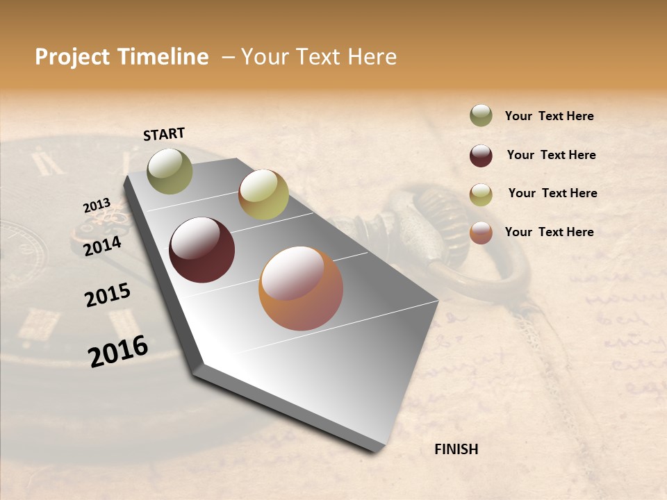 Time Touching Retro PowerPoint Template