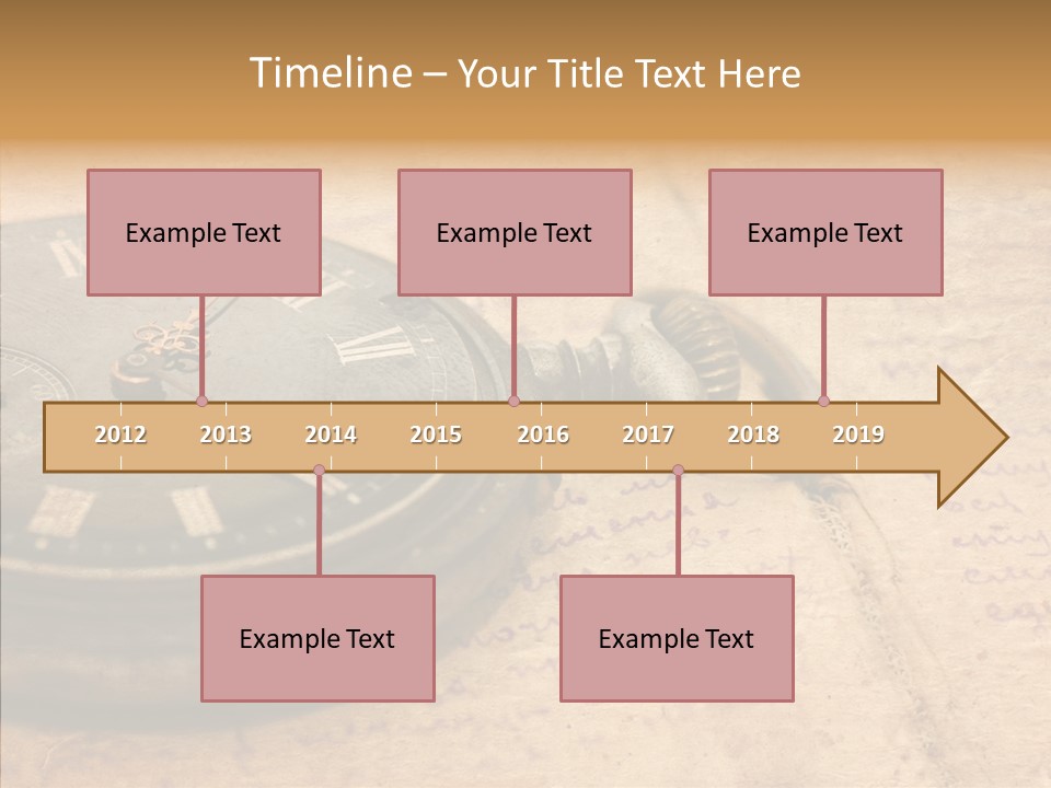 Time Touching Retro PowerPoint Template