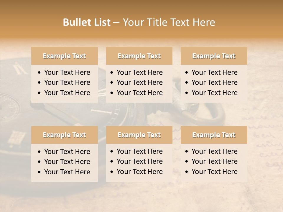 Time Touching Retro PowerPoint Template