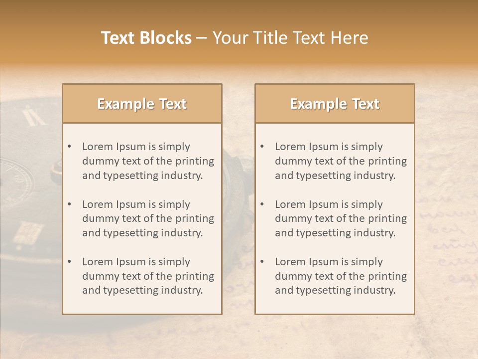 Time Touching Retro PowerPoint Template