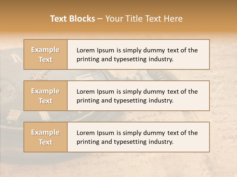 Time Touching Retro PowerPoint Template