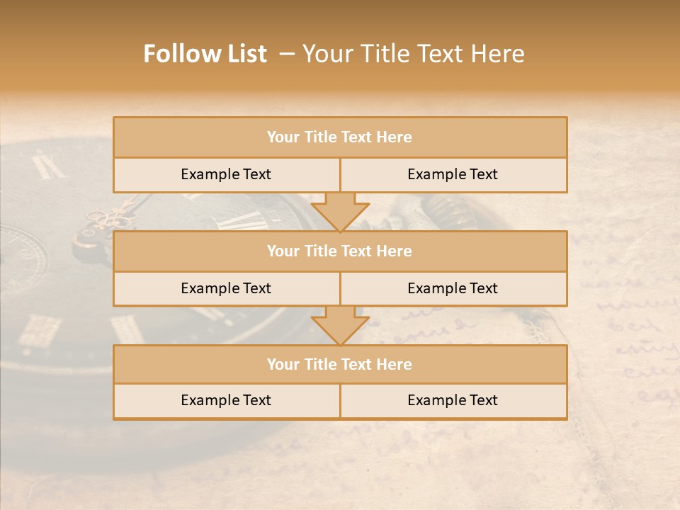 Time Touching Retro PowerPoint Template