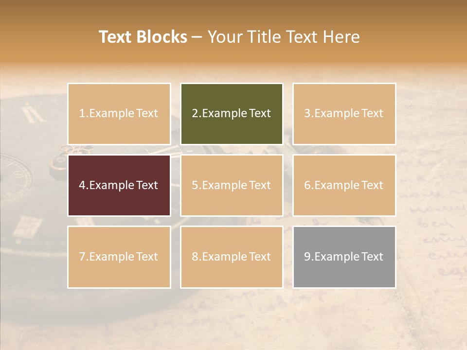 Time Touching Retro PowerPoint Template