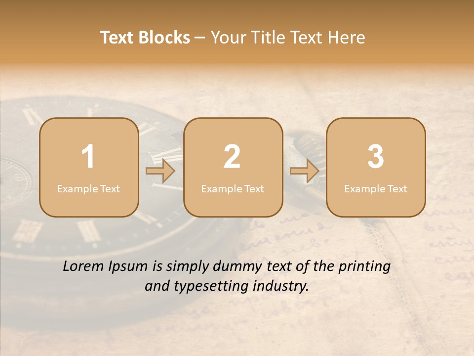 Time Touching Retro PowerPoint Template
